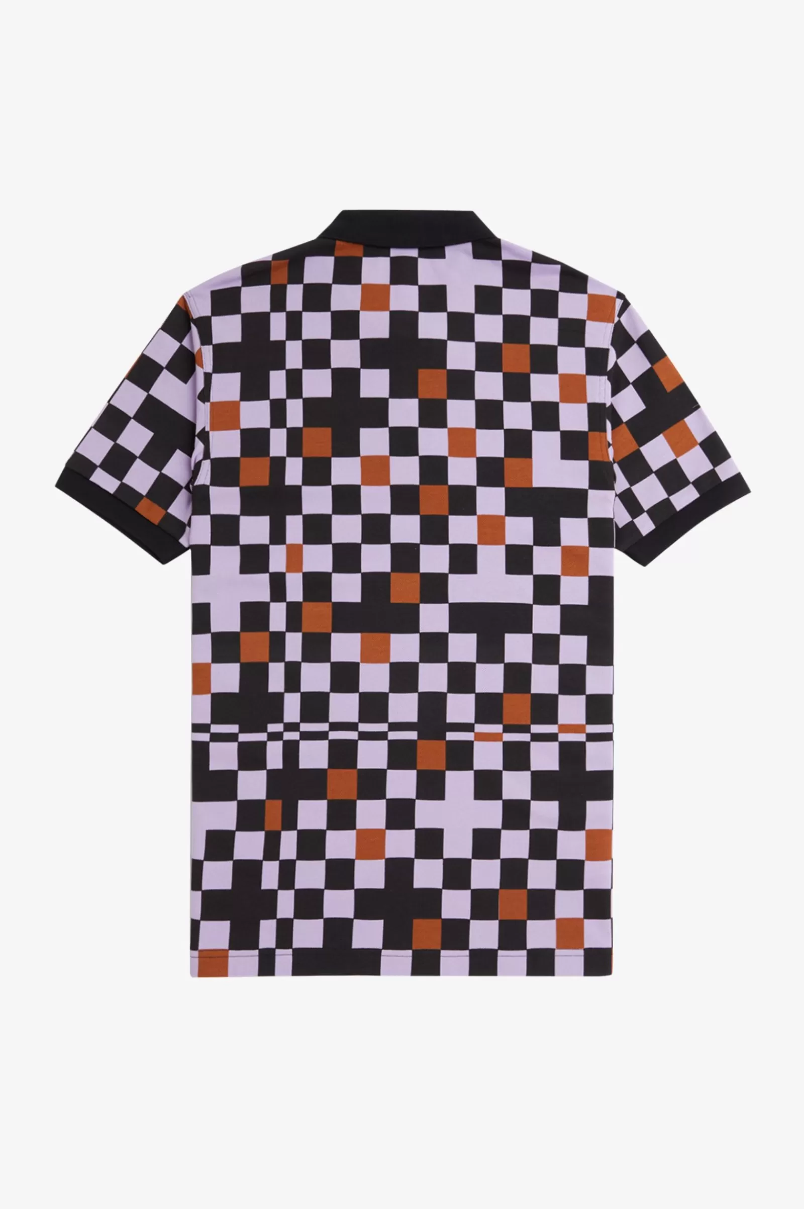 Discount Chequerboard Print Shirt Polo Shirts